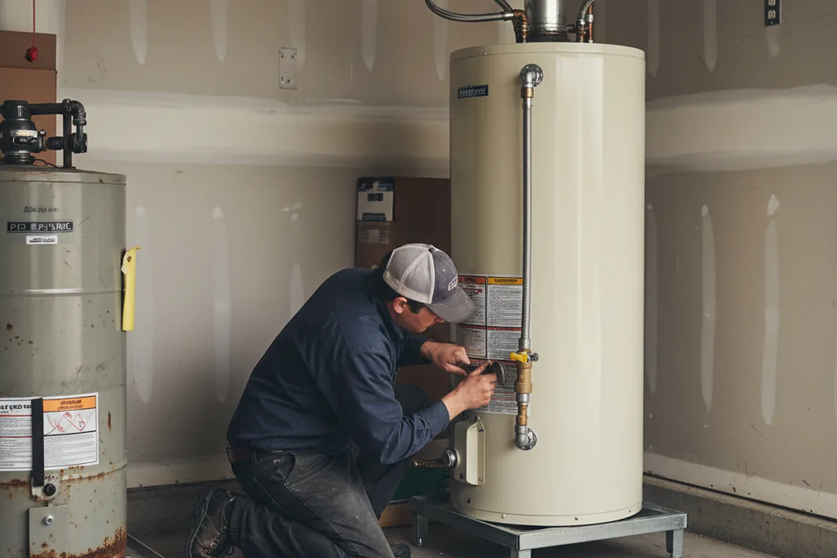 Water heater and shutoff valve replacement in Green Sea